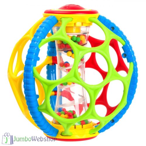 Csörgő labda készségfejlesztő játék - 16 cm