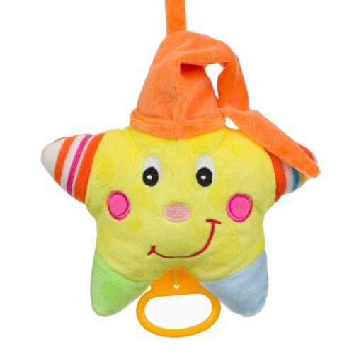 Zenélő Kiságy Játék - Narancssárga Sapkás Csillag