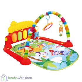 Zenélő Piros Játszószőnyeg Bébi Zongorával