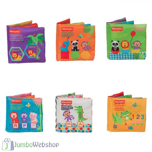 Fisher-Price puha textilkönyv készlet - 6 db-os