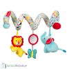 Fisher-Price Spirálos Babajáték Babakocsira és Kiságyra - Állatkák Tükörrel