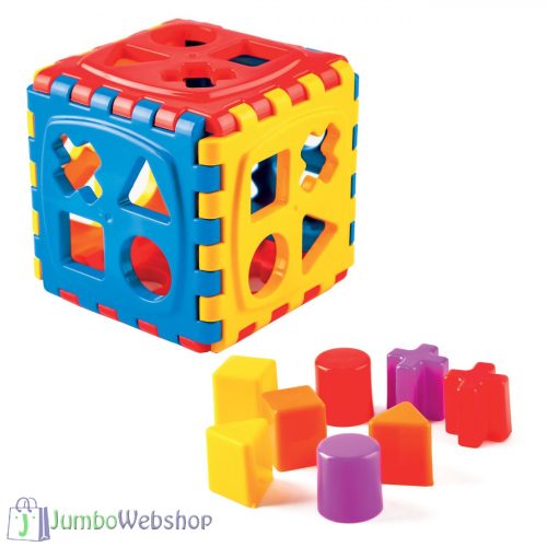 Bébi formaillesztő készségfejlesztő játék - 4 forma, 8 darabos