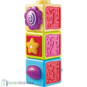 Készségfejlesztő kockajáték babáknak