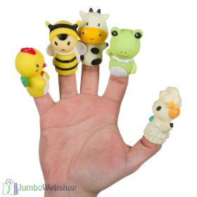 Ujjbáb készlet - Farm állatok, 5 darabos