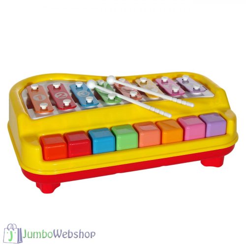Xilofon és Zongora Bébiknek - 8 billentyűs hangszer ütőkkel