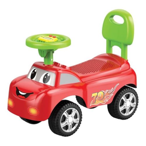 Piros Kisautó Bébi Komp Kürt és Hangfunkcióval
