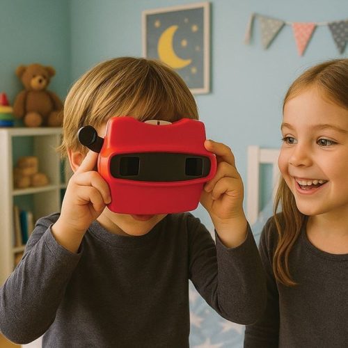 3D Nézegető Játék 1 db Dzsungel Állatos Koronggal