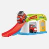 Speedy Track Töltőállomás és Parkoló Garázs Rámpával és Kisautóval