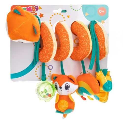 Spirálos Plüss Róka Kiságyra Rágókával - 25 cm