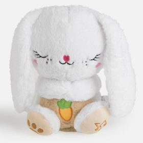   Légző mozgást végző plüss nyuszi nyugtató fénnyel és hanggal