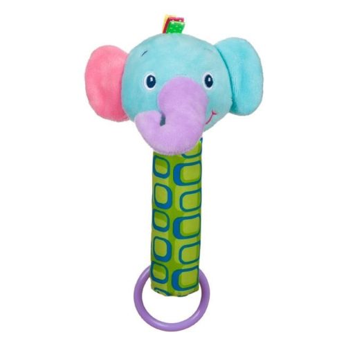 Plüss Elefánt Csörgő és Rágóka, 22 cm
