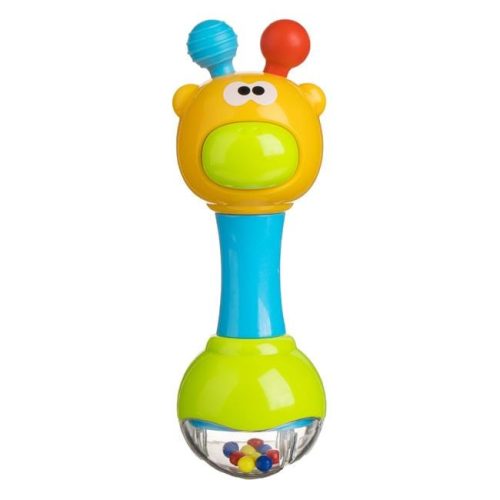 Zörgő zsiráf játékbaba - 15 cm