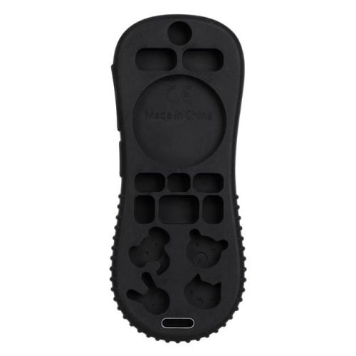 Szilikon Rágóka Baba Játék - TV Távirányító Forma, Fekete, 5.5x13 cm