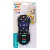 Szilikon Rágóka Baba Játék - TV Távirányító Forma, Fekete, 5.5x13 cm