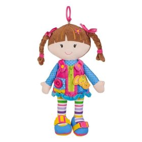 Oktató rongybaba - kislány, 40 cm