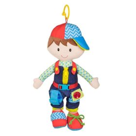 Oktató puha rongybaba fiú - 40 cm