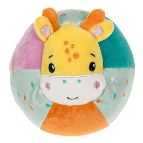 Fisher-Price Puha Textil Csörgőlabda Zsiráfos Mintával - 12 cm