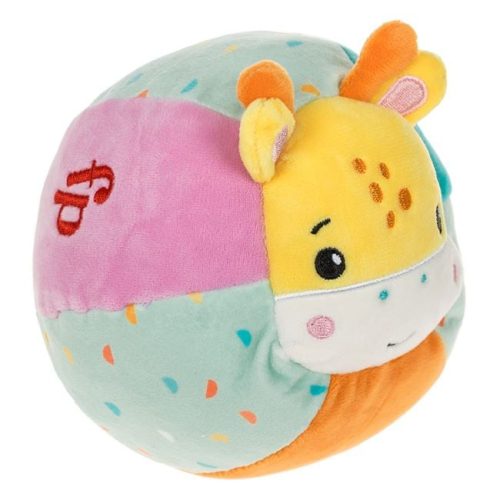 Fisher-Price Puha Textil Csörgőlabda Zsiráfos Mintával - 12 cm