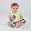 Fisher-Price Puha Textil Csörgőlabda Zsiráfos Mintával - 12 cm
