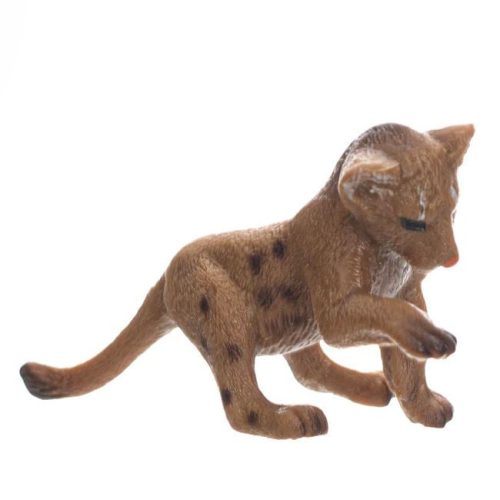 Vadállat Kölykök Figura Készlet - Tigris, Leopárd, Elefánt és Panda 5cm