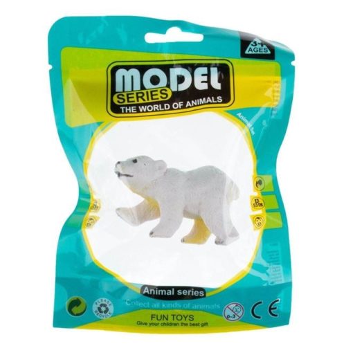 Barna medve és jegesmedve figura készlet, 7-8 cm