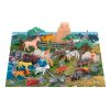 Vadállat figura készlet műanyagból - 50 darabos