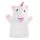 Plüss Egyszarvú Bábjáték Figura, Fehér-Rózsaszín, 30 cm