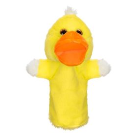 Sárga Kacsa Plüss Bábu Bábszínházhoz, 28 cm