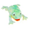 Óriás Zöld Béka Plüss Bábu Bábszínházhoz - 42 cm