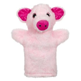 Rózsaszín Malac Plüss Bábu Bábszínházhoz - 28 cm