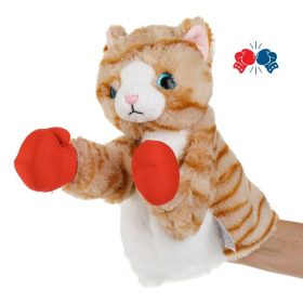 Bokszoló macska plüss bábjátékhoz