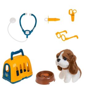 Sárga-kék kutyahordozó játék 9 kiegészítővel