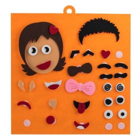   Érzelmek Tanulása Oktató Játék - Kreatív Filctábla 35x35cm