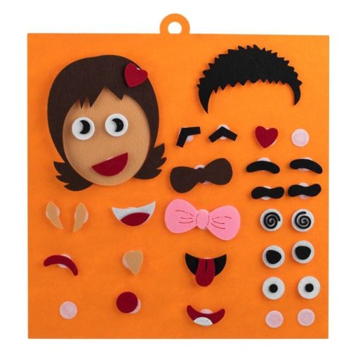 Érzelmek Tanulása Oktató Játék - Kreatív Filctábla 35x35cm