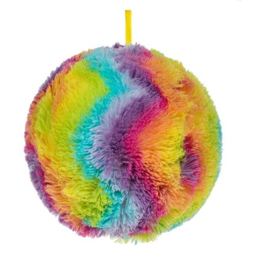 Színes Szőrös Labda 3D Szemű Szörnyeteg Mintával 22cm