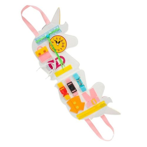 Unikornisos készségfejlesztő csendeskönyv