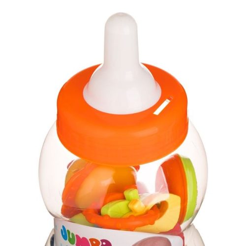 Biberon Formájú Csörgő és Rágóka Készlet - 7 db