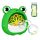 Béka formájú buborékfújó gép - Lime zöld, 50ml utántöltővel