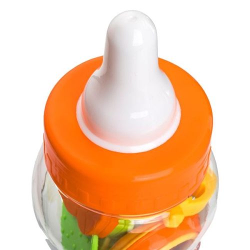 Biberon Formájú Rágóka és Csörgő Készlet - 4 db-os