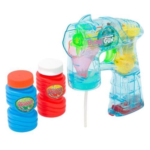 Átlátszó Buborékfújó Pisztoly Fénnyel és Hanggal