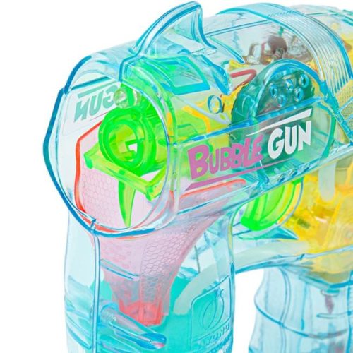 Átlátszó Buborékfújó Pisztoly Fénnyel és Hanggal