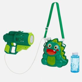   Dinoszauruszos Szappanbuborék Kilövő Géppuska Hátizsákkal - Zöld