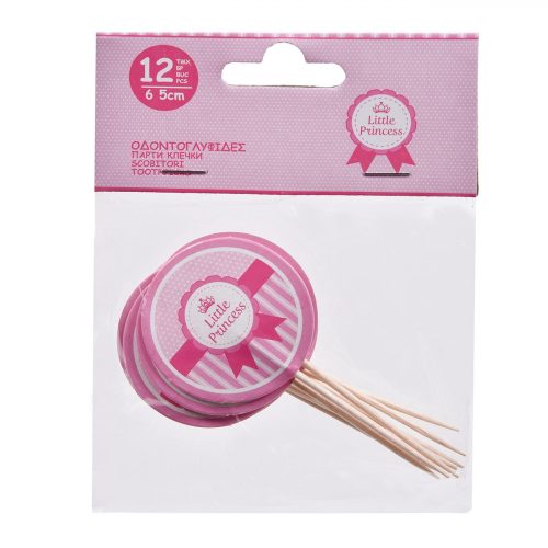 Rózsaszín party fogpiszkáló - Little Princess