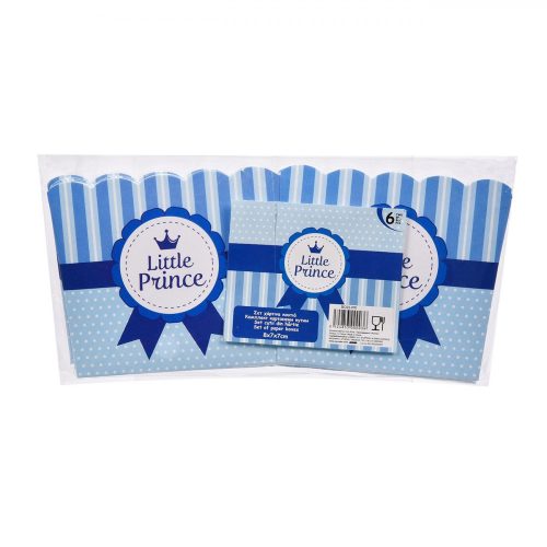 Kisherceg mintás parti snack doboz, 8x7x7 cm - 6 db