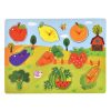 Fa Berakós Puzzle - Zöldségek és Gyümölcsök (9 részes) 30x22cm
