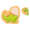 Dinoszauruszos Fa Puzzle (5 darabos) 14.5x14cm