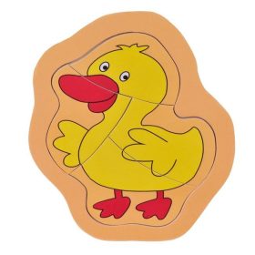 Fa puzzle Kacsa (4 darabos) 15x13.2cm