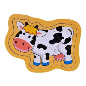 Fa puzzle - Tehénke (5 darabos) - 13x17cm