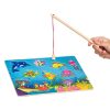 Mágneses Fa Horgász Játék és Puzzle, 30x22.5 cm