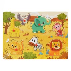   Fa Berakós Formapuzzle - Farm Állatok (7 darabos) - 30x22 cm